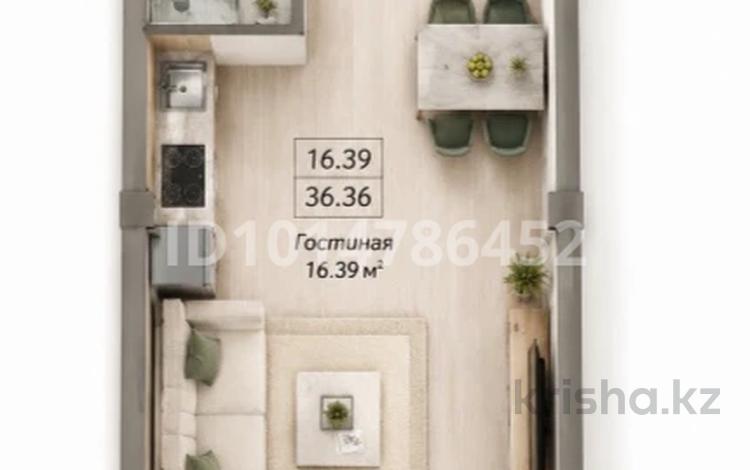 1-комнатная квартира · 36.36 м² · 4/9 этаж, Алатауская трасса 261/1 за 6 млн ₸ в Туздыбастау (Калинино) — фото 2