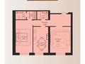 2-бөлмелі пәтер · 88.27 м² · 6/7 қабат, мкр. Алтын орда 11Б, бағасы: ~ 46.8 млн ₸ в Актобе, мкр Авиатор — фото 7