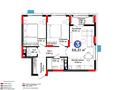 3-бөлмелі пәтер · 66.31 м² · 9/9 қабат, Е-321, бағасы: 45 млн ₸ в Астане, Есильский р-н