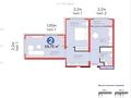 2-бөлмелі пәтер · 60 м² · 9/14 қабат, Улы Дала 14, бағасы: 36.3 млн ₸ в Астане, Нура р-н