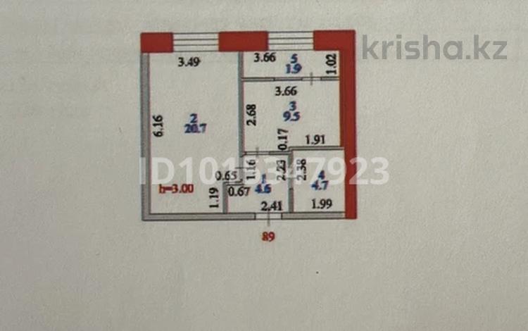 1-комнатная квартира · 41.4 м² · 8/12 этаж, Тәттімбет 9 за 26 млн ₸ в Астане, Нура р-н — фото 2