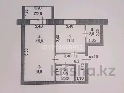 2-комнатная квартира · 50 м² · 2/8 этаж, Абылай Хана 19 за 24 млн ₸ в Щучинске