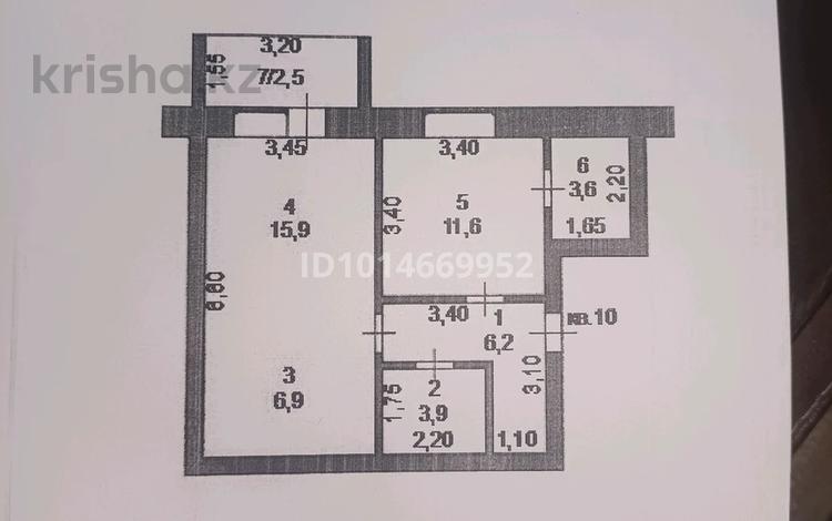 2-комнатная квартира · 50 м² · 2/8 этаж, Абылай Хана 19 за 24 млн ₸ в Щучинске — фото 2