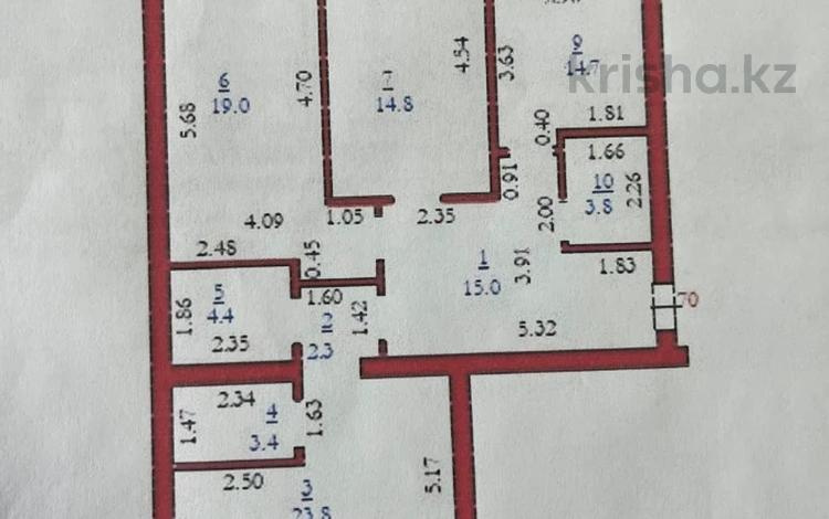 5-комнатная квартира · 175 м² · 4/5 этаж, мкр. Алтын орда, мангилик ел за 49 млн 〒 в Актобе, мкр. Алтын орда — фото 2