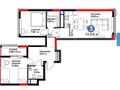 3-бөлмелі пәтер · 72.04 м² · 16/17 қабат, Бухар Жырау 33 — Супер горячка, бағасы: 51 млн ₸ в Астане, Есильский р-н — фото 4