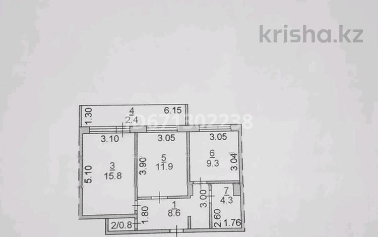 2-бөлмелі пәтер, 53 м², 4/9 қабат, проспект Карбышева, бағасы: 20.5 млн 〒 в Костанае — фото 31