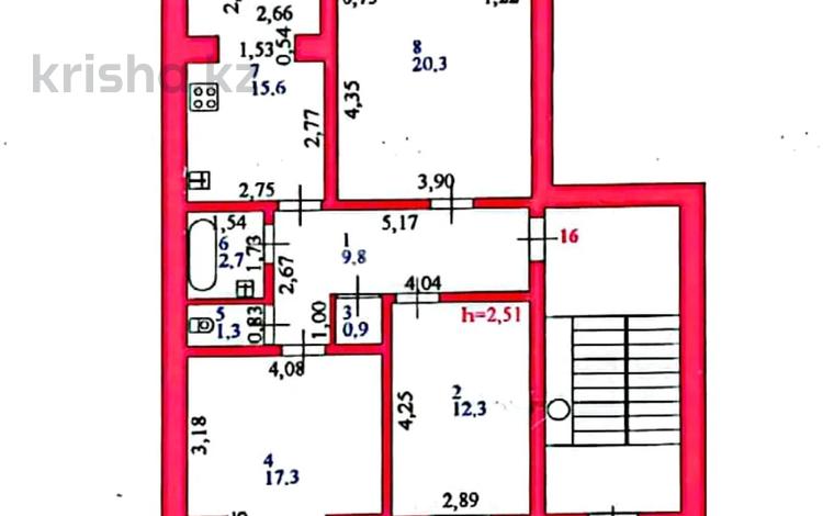 3-комнатная квартира · 80.2 м² · 1/5 этаж, Сатпаева 32 — Площадь Исатая- Махамбета. центр города за 30 млн ₸ в Атырау — фото 2