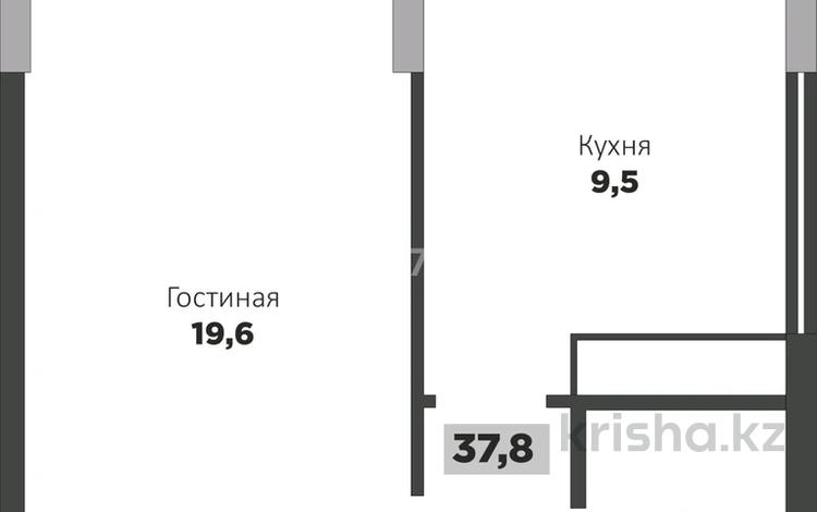 1-комнатная квартира · 37.8 м² · 4/12 этаж, Н. Тлендиева 52 за 18 млн ₸ в Астане, Сарыарка р-н — фото 2