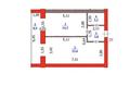 1-комнатная квартира · 53.8 м² · 5/9 этаж, Даумова 63 за 26 млн ₸ в Уральске — фото 2