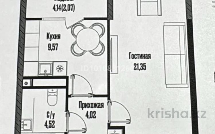 1-комнатная квартира · 42 м² · 10/21 этаж, Жошы хан 12/1 за 29.5 млн ₸ в Астане, Есильский р-н — фото 2