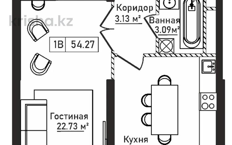 2-комнатная квартира, 55 м², 6/10 этаж, Абая 118 за 43.5 млн 〒 в Алматы, Бостандыкский р-н — фото 2