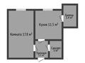 1-бөлмелі пәтер · 36.8 м² · 3/5 қабат, Урицкого 13, бағасы: 15 млн ₸ в Костанае — фото 2
