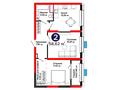 2-комнатная квартира · 58.62 м², ул. Ш. Калдаякова за ~ 32.2 млн ₸ в Шымкенте — фото 3