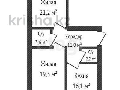 2-бөлмелі пәтер · 70.7 м² · 5/5 қабат, мкр. Алтын орда 13, бағасы: 13.5 млн ₸ в Актобе