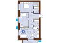 3-бөлмелі пәтер · 77.54 м², Е 915 12, бағасы: ~ 54.5 млн ₸ в Астане, Есильский р-н — фото 3