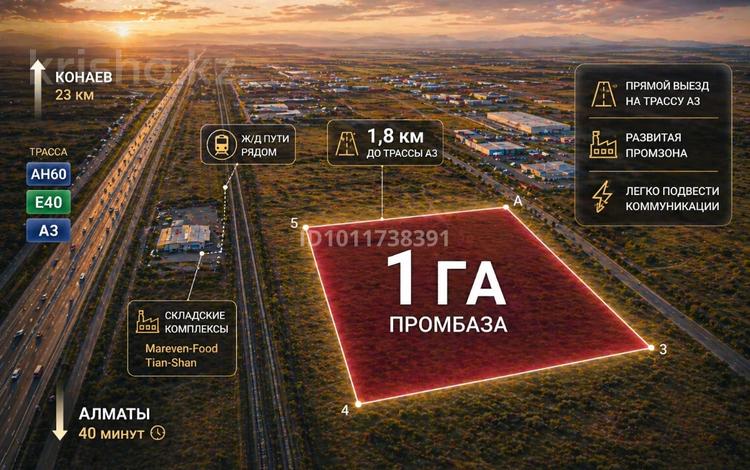 Промбаза · 1 га, Арна за 75 млн ₸ в Конаеве — фото 3