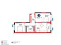 2-комнатная квартира · 62 м², ул. Ш. Калдаякова за ~ 28.8 млн ₸ в Шымкенте, Туран р-н
