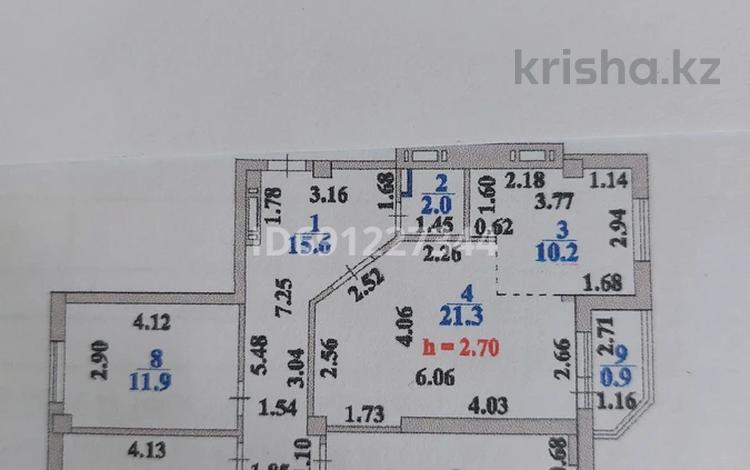 4-комнатная квартира, 97.4 м², 8/9 этаж, Сауран 14 — Алматы за 44.5 млн 〒 в Астане, Есильский р-н — фото 2