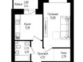 1-комнатная квартира · 38.5 м² · 5/9 этаж, Хусейн Бен талал 13/1 за 20.7 млн ₸ в Астане, Нура р-н — фото 3