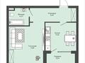 1-комнатная квартира · 45 м² · 2/9 этаж, E 900 2 за 50 млн ₸ в Астане, Нура р-н — фото 11