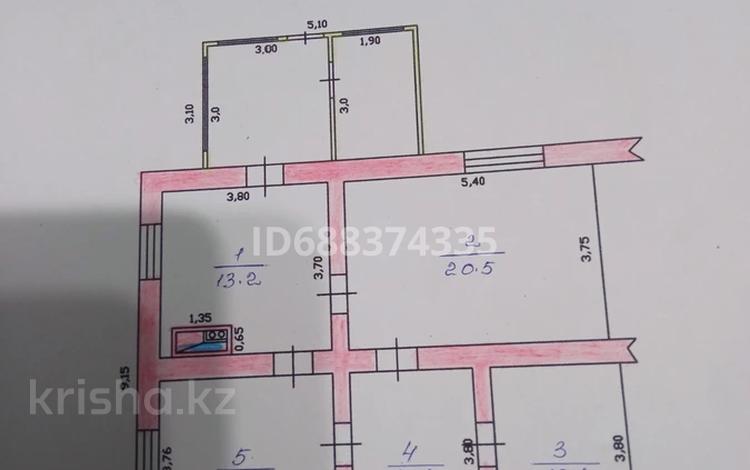 Отдельный дом • 5 комнат • 80 м² • 7 сот., Маметова 101 — Маметова за 13.7 млн 〒 в Карабулаке — фото 2