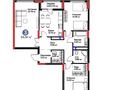 3-бөлмелі пәтер · 95.91 м² · 3/15 қабат, Сагадат Нурмагамбетов 17, бағасы: 58.9 млн ₸ в Астане, Сарайшык р-н — фото 2