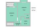 3-бөлмелі пәтер · 90 м² · 1/6 қабат, 5 Апреля 34A, бағасы: 28.5 млн ₸ в Костанае — фото 3