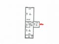 2-бөлмелі пәтер · 43 м² · 1/17 қабат, Хусейн Бен Талал 39/1, бағасы: 25.5 млн ₸ в Астане, Есильский р-н — фото 3
