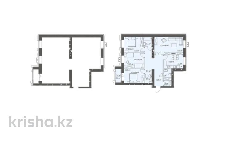 4-комнатная квартира · 109.3 м² · 5/9 этаж, ​067-й учетный квартал 3 за 38 млн ₸ в Караганде, Алихана Бокейханова р-н — фото 2