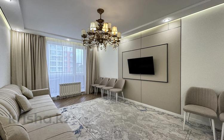 3-комнатная квартира · 90 м² · 2/9 этаж, Кургалжинское шоссе 20Б за 55 млн ₸ в Астане, Есильский р-н — фото 2