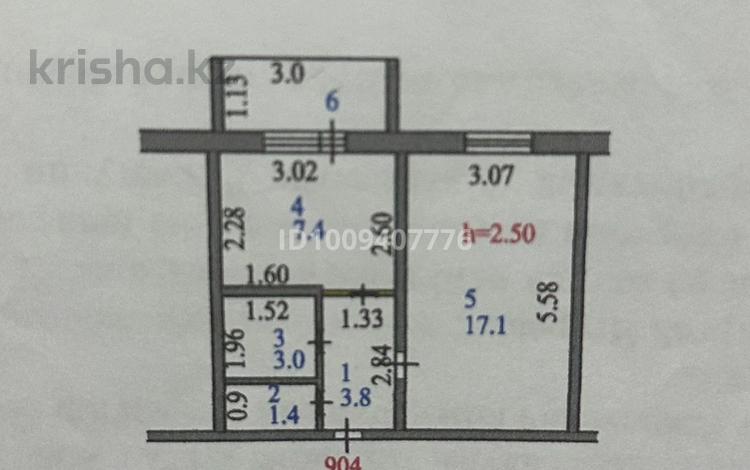 1-комнатная квартира · 34 м² · 9/9 этаж, Болатбаева за 11 млн 〒 в Петропавловске — фото 2