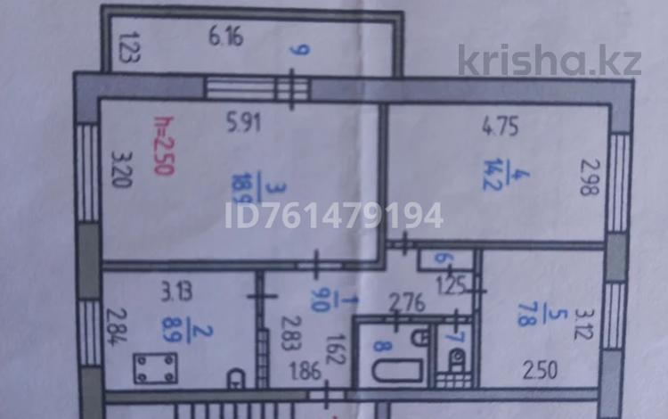 3-бөлмелі пәтер · 62 м² · 4/5 қабат, 6 17, бағасы: 20 млн ₸ в Лисаковске — фото 2