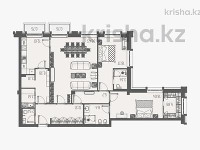 3-комнатная квартира · 129 м² · 4/5 этаж, Керей, Жанибек хандар 8а за 145 млн ₸ в Астане, Есильский р-н