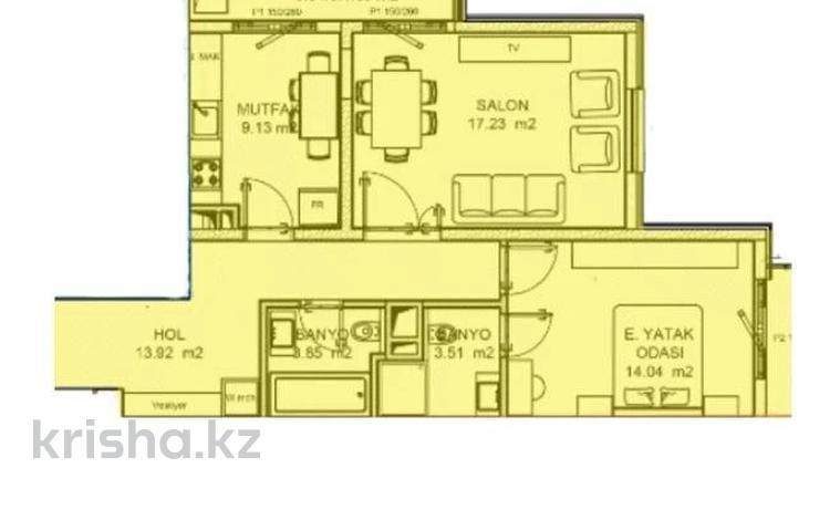 2-комнатная квартира · 71.4 м² · 11/12 этаж, Жаңа Қала 28/4 за 7.1 млн ₸ в Туркестане — фото 10