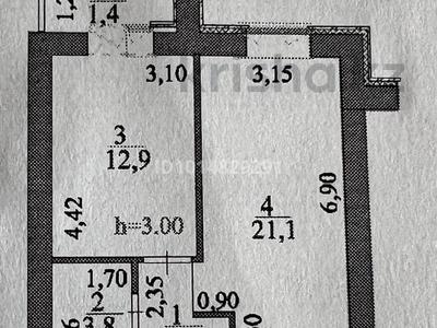 1-бөлмелі пәтер · 43 м² · 2/12 қабат, Жумекен Нажимеденов 38, бағасы: 22 млн ₸ в Астане, Сарыарка р-н