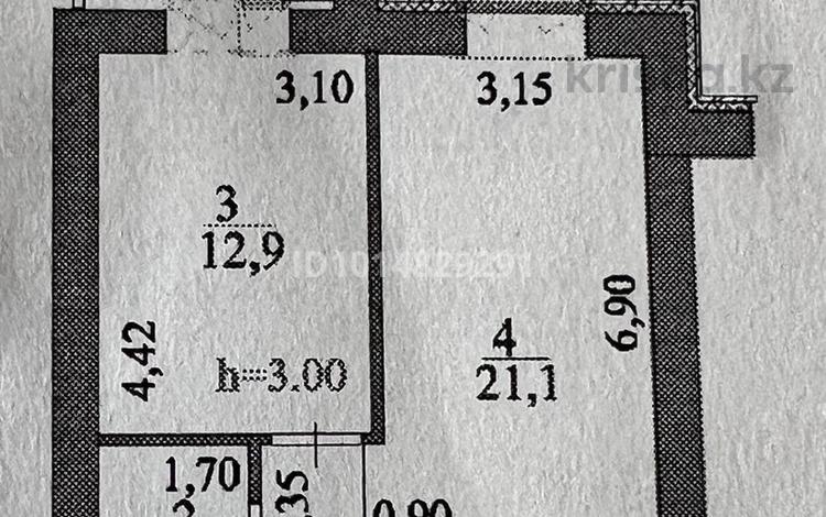 1-бөлмелі пәтер · 43 м² · 2/12 қабат, Жумекен Нажимеденов 38, бағасы: 22 млн ₸ в Астане, Сарыарка р-н — фото 2