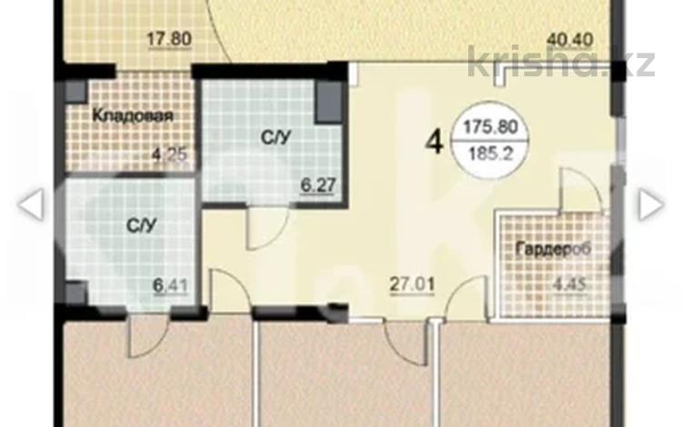 4-комнатная квартира · 185.2 м² · 7/12 этаж, Назарбаева 223 за 350 млн ₸ в Алматы, Медеуский р-н — фото 2