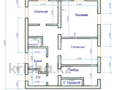 Отдельный дом • 4 комнаты • 131.25 м² • 8 сот., Аксай-2 — 7-улица за 17 млн 〒 в Акжар