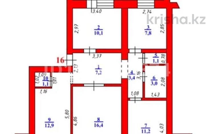 4-бөлмелі пәтер · 77.6 м² · 1/5 қабат, Асана Тайманова 109, бағасы: 23.5 млн ₸ в Уральске — фото 2