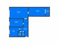 3-бөлмелі пәтер · 61.7 м² · 6/9 қабат, Павла корчагина 13, бағасы: 18.6 млн ₸ в Рудном — фото 2