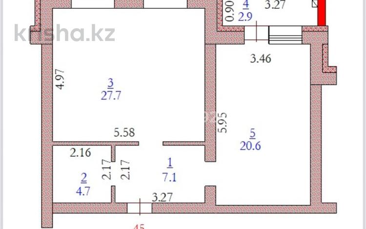 1-комнатная квартира · 62 м² · 2/5 этаж, мкр. Алтын орда 2Е за 18 млн ₸ в Актобе — фото 2