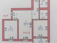 3-бөлмелі пәтер · 64 м² · 1/5 қабат, Түркістан қаласы, Отырар шағын ауданы 34 — Отырар мөлтек ауданы ( Шнос ) дом 34, бағасы: 18 млн 〒 в Туркестане