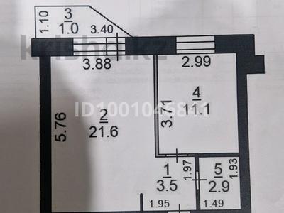 1-бөлмелі пәтер · 40 м² · 9/9 қабат, мкр.Наурыз 1, бағасы: 18.5 млн ₸ в Костанае