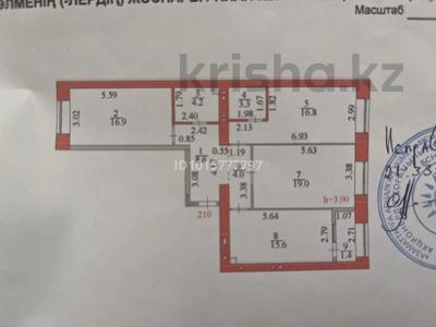 3-комнатная квартира · 89.8 м² · 10/12 этаж, Туран 34а за 90 млн ₸ в Астане, Нура р-н