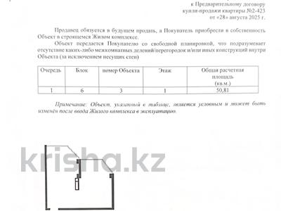 2-комнатная квартира · 50 м² · 1/5 этаж, Абылай хана 2/5 за 15.5 млн ₸ в Каскелене