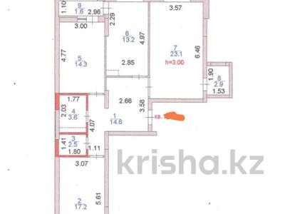 3-бөлмелі пәтер · 94 м² · 7/9 қабат, Ильяс Омарова 25, бағасы: 46 млн ₸ в Астане, Нура р-н