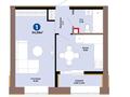 1-комнатная квартира · 34.58 м² · 3/9 этаж, Е 354 за ~ 26.3 млн ₸ в Астане, Есильский р-н — фото 12