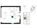 1-бөлмелі пәтер · 61.2 м² · 10/14 қабат, Ауэзова 3а — Гоголя, бағасы: 36 млн ₸ в Алматы, Алмалинский р-н — фото 2