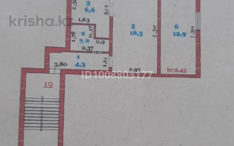 2-комнатная квартира · 43.3 м² · 2/3 этаж, мкр Центральный, Абая 16а — Драмтеатр за 13.5 млн 〒 в Атырау — фото 75