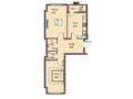 2-комнатная квартира · 62.71 м², Ахмет Байтурсынулы 16/1 за ~ 32 млн ₸ в Астане, Сарайшык р-н — фото 3